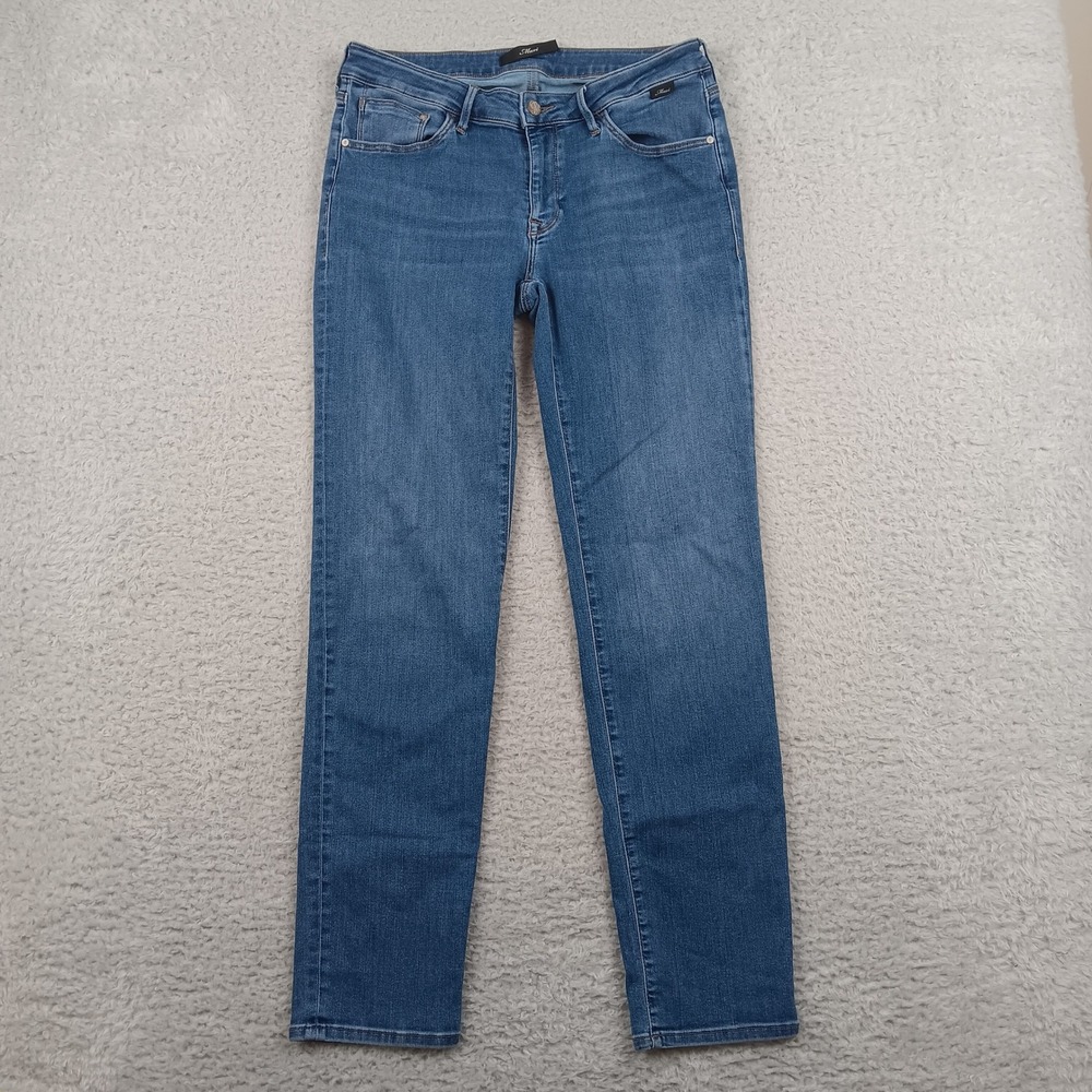 Mavi Jeans Emma Women 30/32 Blue Slim Leg Mid Rise Stretch 1017025856